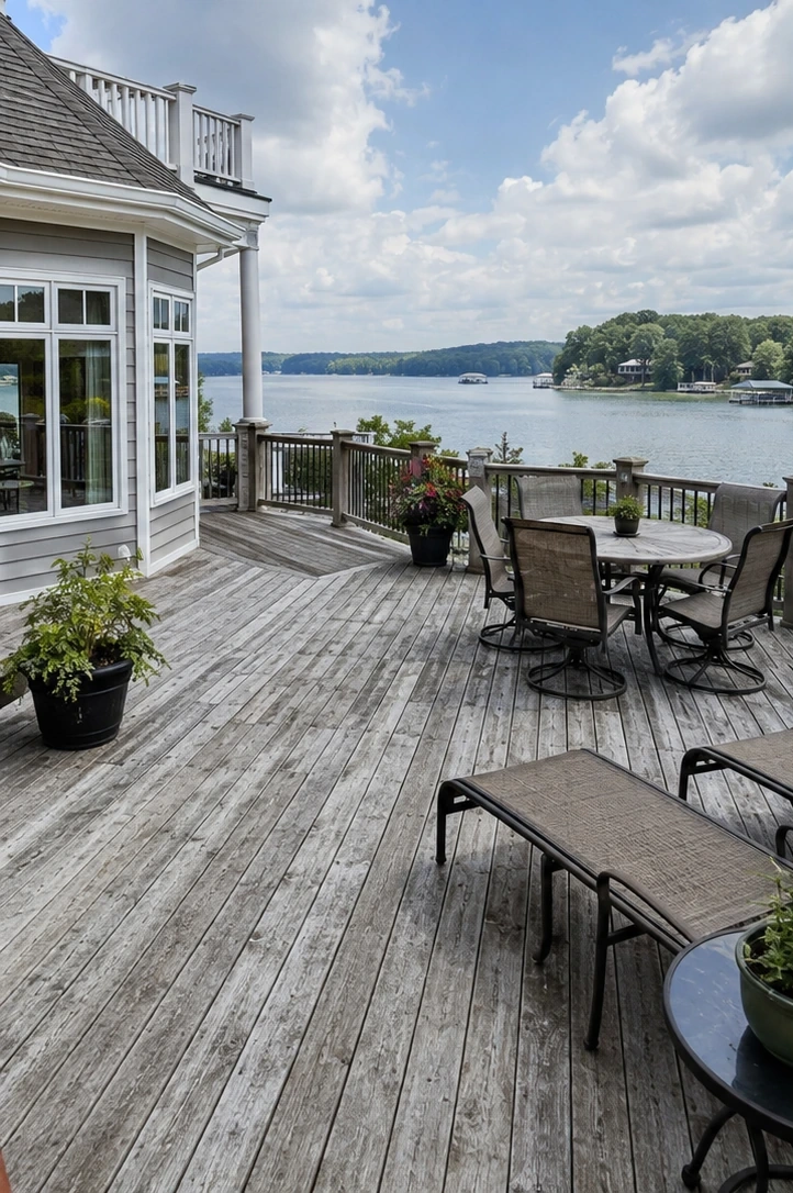Deck before staining